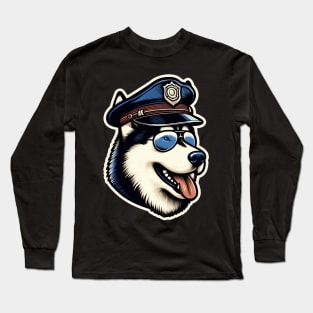 Husky Police Long Sleeve T-Shirt